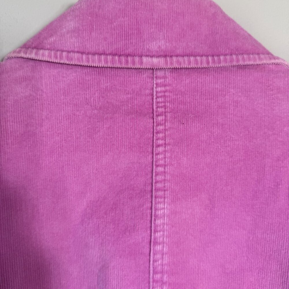 Vintage J. Jill Corduroy Blazer Jacket Women's Small Pink Classic Preppy Career - Picture 13 of 15